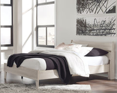 Socalle Light Natural Queen Panel Platform Bed - Ornate Home
