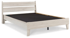 Socalle Light Natural Queen Panel Platform Bed - Ornate Home