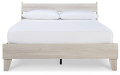 Socalle Light Natural Queen Panel Platform Bed - Ornate Home