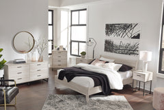 Socalle Light Natural Queen Panel Platform Bed - Ornate Home