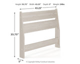 Socalle Light Natural Twin Panel Headboard (Online Special Price) - Ornate Home