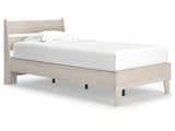 Socalle Natural Twin Panel Platform Bed (Online Special Price) - Ornate Home