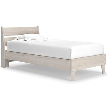 Socalle Natural Twin Panel Platform Bed (Online Special Price) - Ornate Home