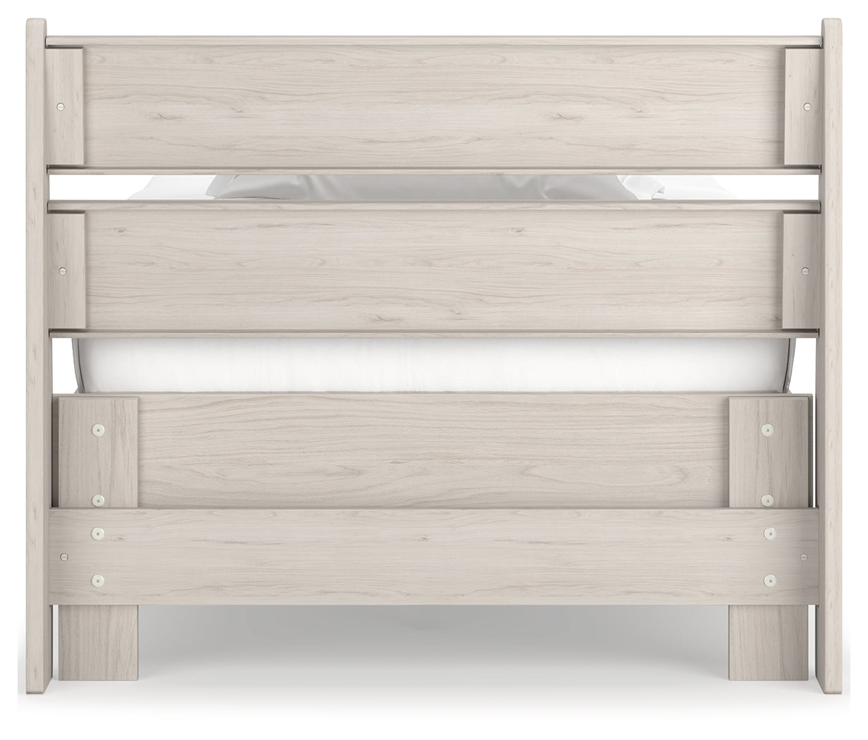 Socalle Natural Twin Panel Platform Bed (Online Special Price) - Ornate Home