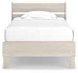 Socalle Natural Twin Panel Platform Bed (Online Special Price) - Ornate Home