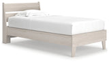 Socalle Natural Twin Panel Platform Bed (Online Special Price) - Ornate Home