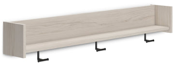 Socalle Natural Wall Mounted Coat Rack with Shelf - Ornate Home