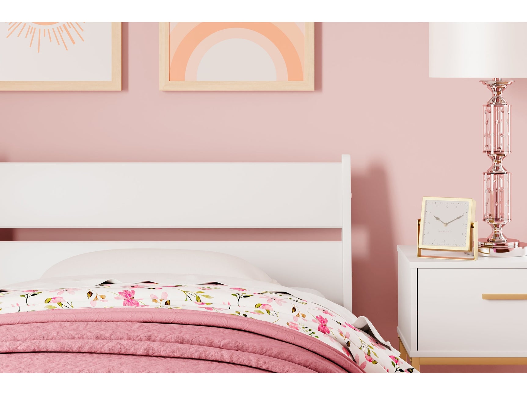 Socalle Two-tone Twin Panel Headboard - Ornate Home