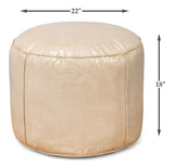 Soccerball Beige Stool - Ornate Home