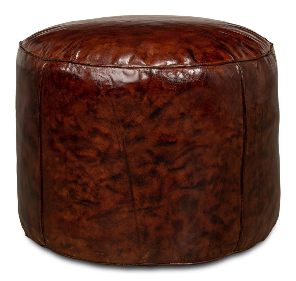 Soccerball Brown Stool - Ornate Home
