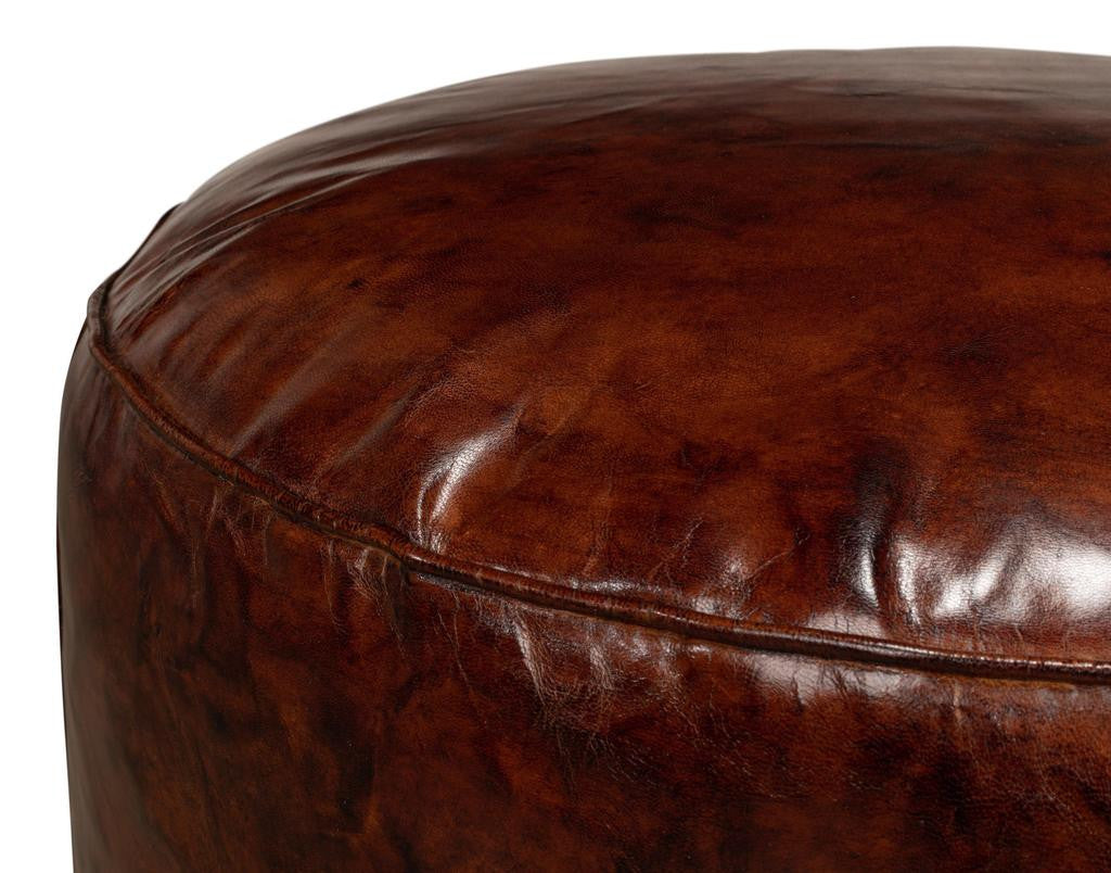 Soccerball Brown Stool - Ornate Home