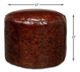 Soccerball Brown Stool - Ornate Home