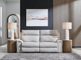 Social Pointe Pearl/Ash 2-Piece Reclining Loveseat (Online Special Price) - Ornate Home