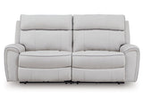 Social Pointe Pearl/Ash 2-Piece Reclining Loveseat (Online Special Price) - Ornate Home