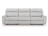 Social Pointe Pearl/Ash 3-Piece Power Reclining Sectional - Ornate Home