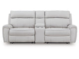 Social Pointe Pearl/Ash 3-Piece Power Reclining Sectional - Ornate Home