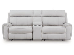 Social Pointe Pearl/Ash 3-Piece Power Reclining Sectional - Ornate Home