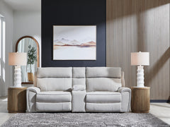 Social Pointe Pearl/Ash 3-Piece Power Reclining Sectional - Ornate Home