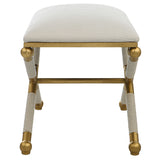 Socialite White Small Bench - Ornate Home
