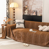 Sofa Cover Blanket Throw with Tassels, Decorative Furniture Protector for Dogs/Pets - Ornate Home