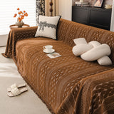 Sofa Cover Blanket Throw with Tassels, Decorative Furniture Protector for Dogs/Pets - Ornate Home