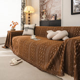 Sofa Cover Blanket Throw with Tassels, Decorative Furniture Protector for Dogs/Pets - Ornate Home