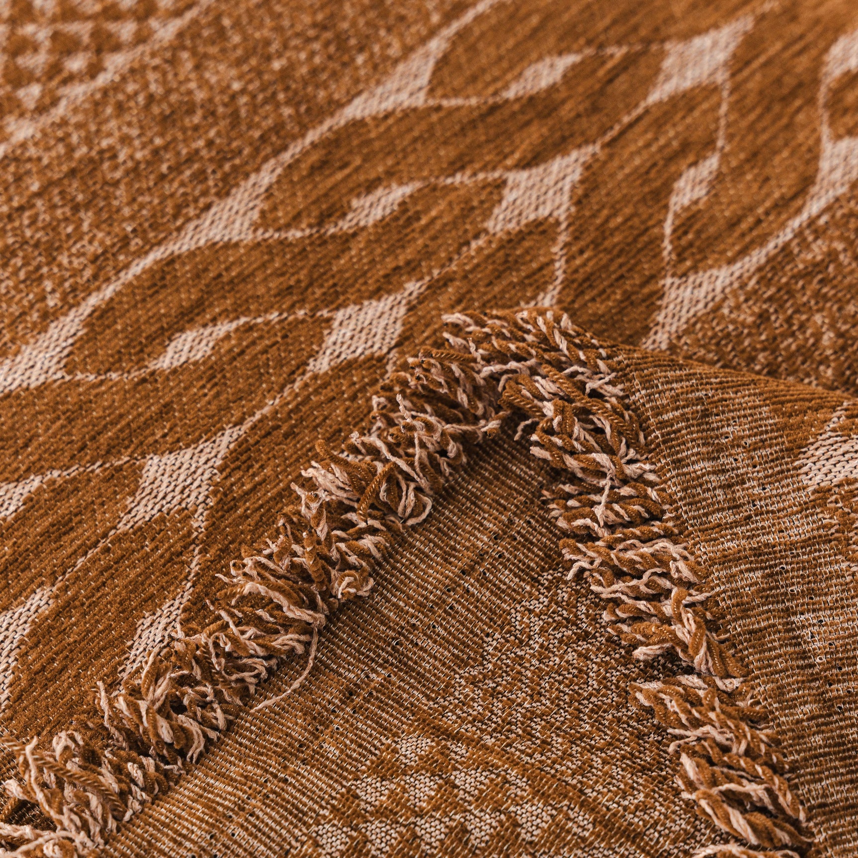 Sofa Cover Blanket Throw with Tassels, Decorative Furniture Protector for Dogs/Pets - Ornate Home