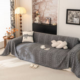 Sofa Cover Blanket Throw with Tassels, Decorative Furniture Protector for Dogs/Pets - Ornate Home