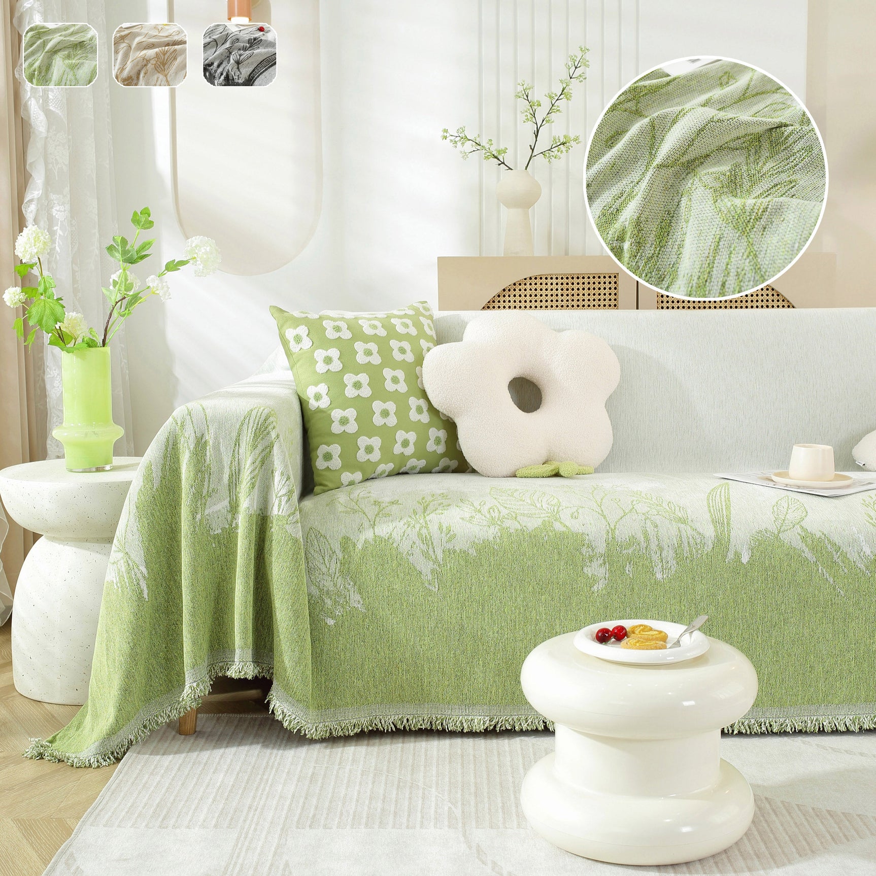 Sofa Cover Blanket for 1/2/3/4 Seat Couch Furniture Pet Protector Stylish Throws for Sectional Couch - Ornate Home