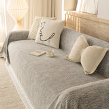 Sofa Cover Throw with Lace Trim & Pom-Pom Fringe, Decorative Couch Cover Blanket - Ornate Home