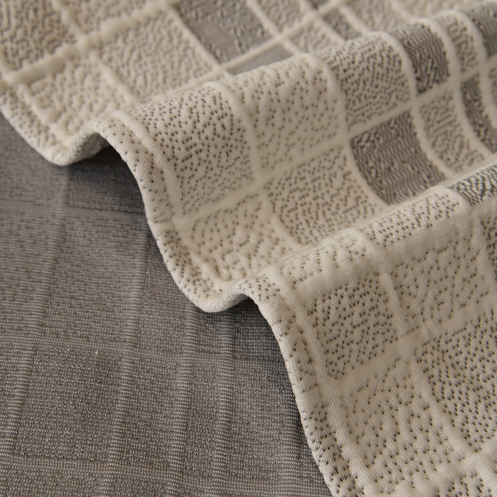 Sofa Cover Throw with Subtle Textured Stripes Lightweight Smooth Couch Slipcover - Ornate Home