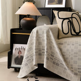 Sofa Cover Throw with Subtle Textured Stripes Lightweight Smooth Couch Slipcover - Ornate Home
