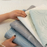 Sofa Cover for Leather & Fabric Couches, 3D Leaf Embossed Quilted Furniture Covers - Ornate Home