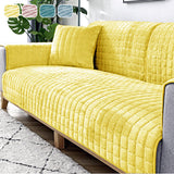 Sofa Cushion Plush Winter Thick Non-Slip Sofa Cushion Sofa Towel Flannel Cushion Universal Sofa Decoration Cover - Ornate Home