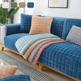 Sofa Cushion Plush Winter Thick Non-Slip Sofa Cushion Sofa Towel Flannel Cushion Universal Sofa Decoration Cover - Ornate Home