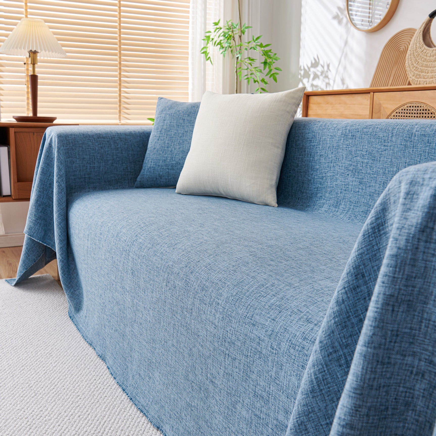 Sofa Slipcovers Cotton Sheet Blanket, Furniture Decor Pet Protector Stylish Throws for Sectional Couch - Ornate Home