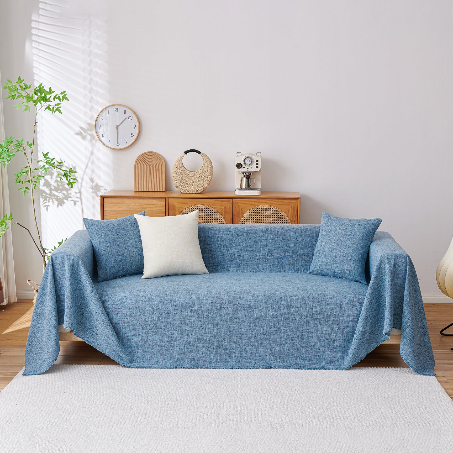 Sofa Slipcovers Cotton Sheet Blanket, Furniture Decor Pet Protector Stylish Throws for Sectional Couch - Ornate Home