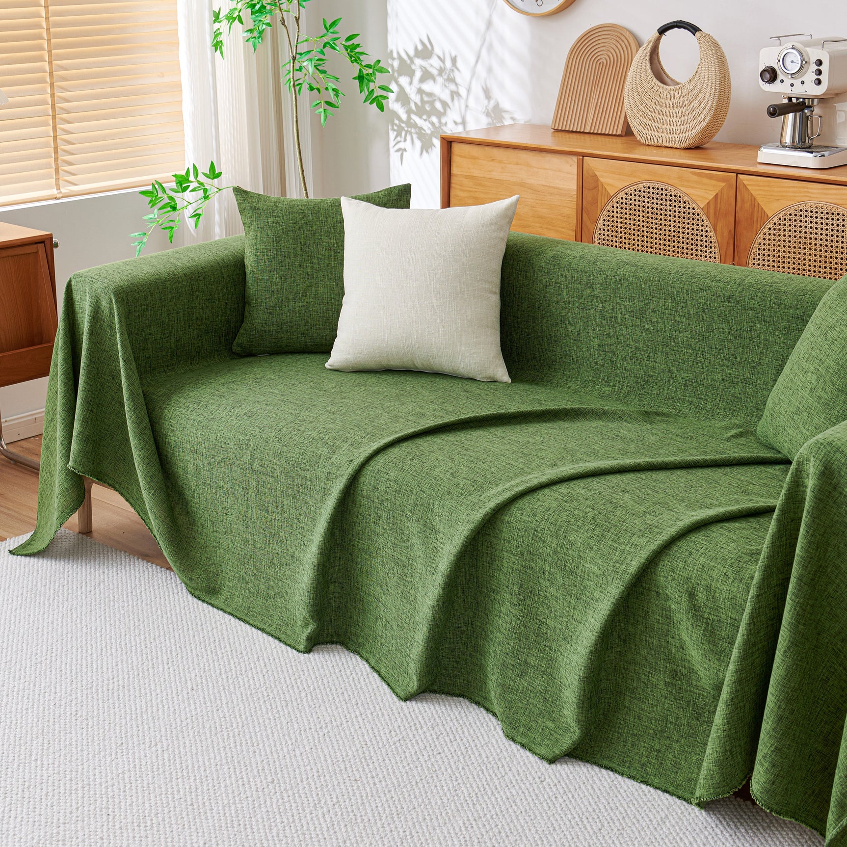 Sofa Slipcovers Cotton Sheet Blanket, Furniture Decor Pet Protector Stylish Throws for Sectional Couch - Ornate Home
