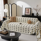 Sofa Throw Blanket with Woven Geometric Pattern & Tassels, Soft & Thick Couch Cover - Ornate Home