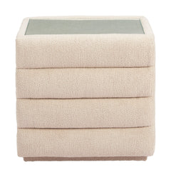 Soffice Beige Nightstand - Ornate Home
