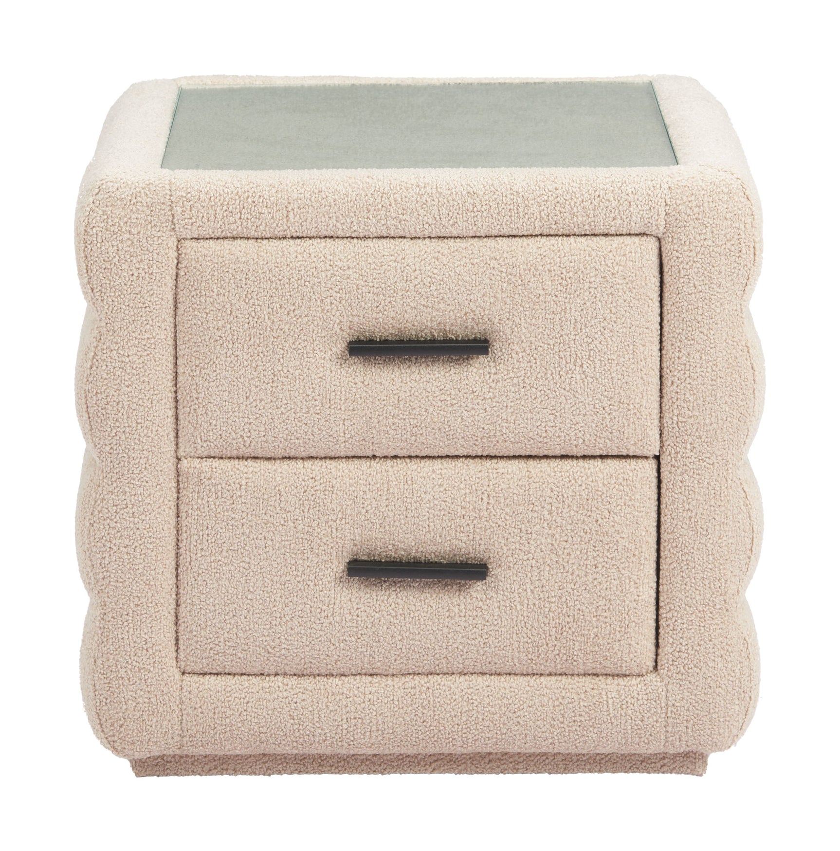 Soffice Beige Nightstand - Ornate Home