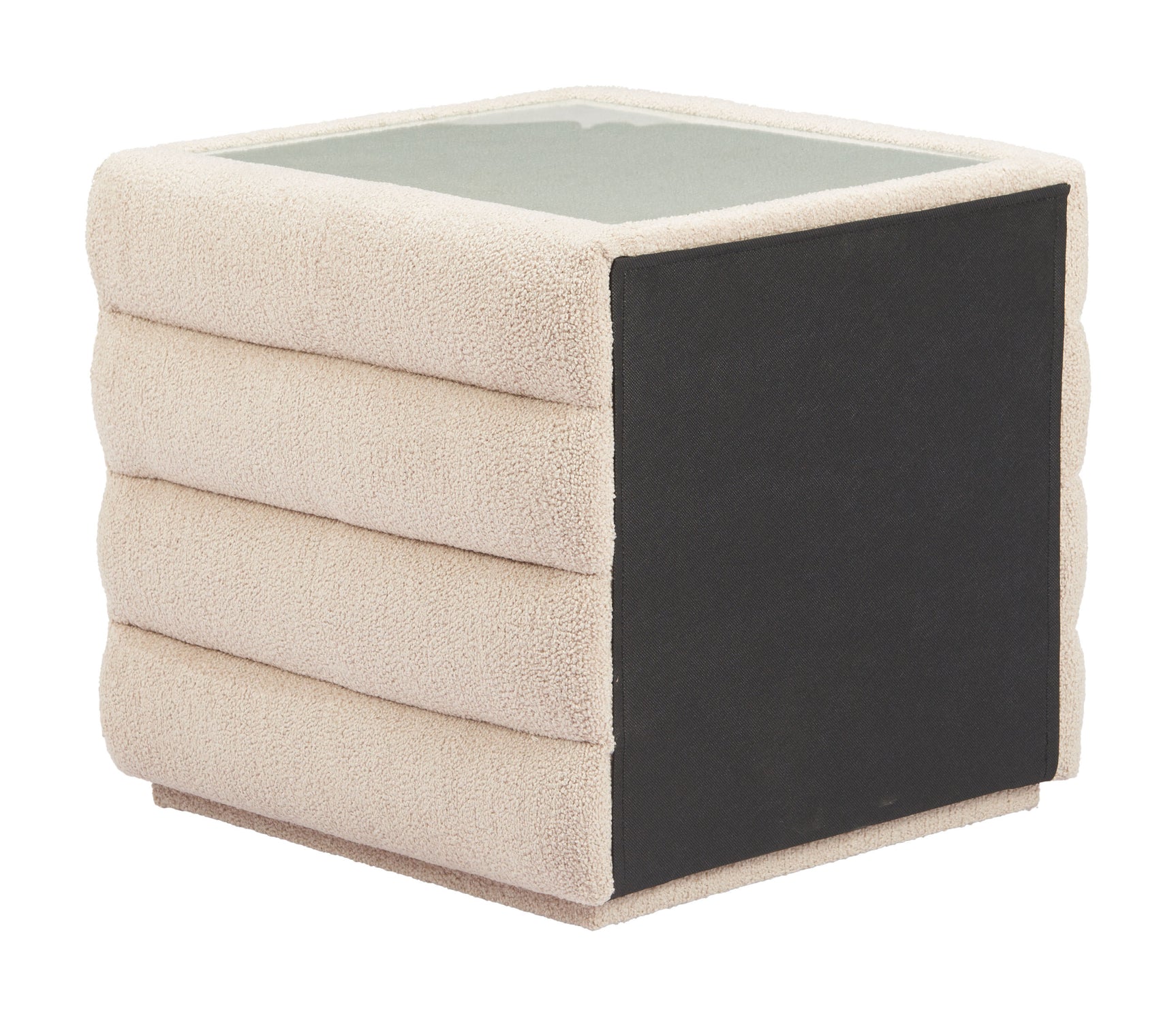 Soffice Beige Nightstand - Ornate Home