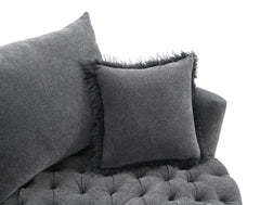 Sofi Dark Gray Swivel Chair - Ornate Home