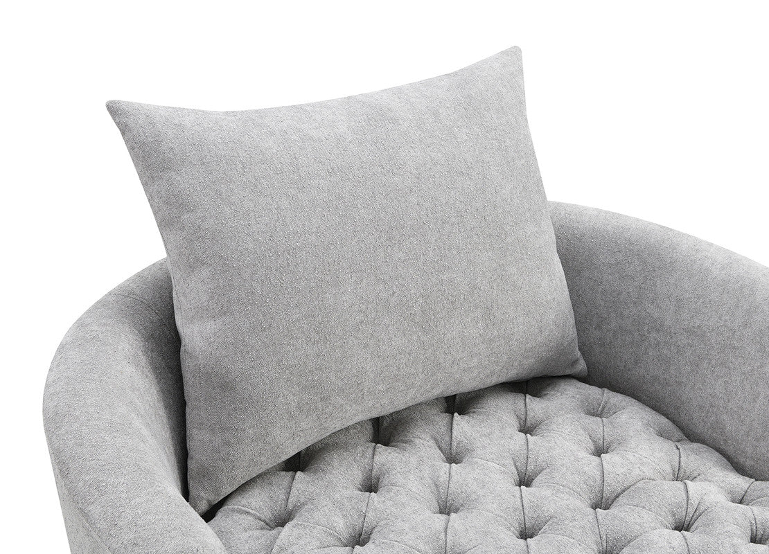 Sofi Light Gray Swivel Chair - Ornate Home