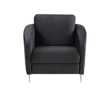 Sofia Black 36"W Velvet Accent Armchair - Ornate Home