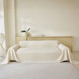 Soft Breathable Sofa Cover Blanket,Botanical Embossed Furniture Protector Throw Cover - Ornate Home