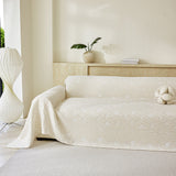 Soft Breathable Sofa Cover Blanket,Botanical Embossed Furniture Protector Throw Cover - Ornate Home