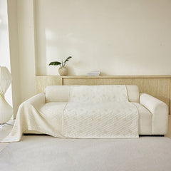 Soft Breathable Sofa Cover Blanket,Botanical Embossed Furniture Protector Throw Cover - Ornate Home