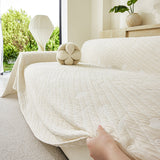 Soft Breathable Sofa Cover Blanket,Botanical Embossed Furniture Protector Throw Cover - Ornate Home