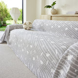 Soft Breathable Sofa Cover Blanket,Botanical Embossed Furniture Protector Throw Cover - Ornate Home